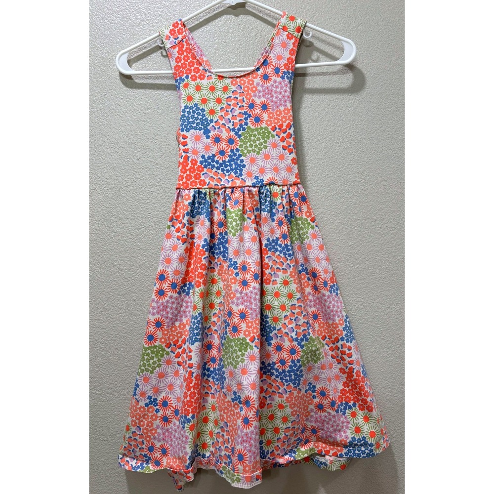 Hanna Andersson Crossback Skater Dress with Pockets Girls US 10 Floral Cotton